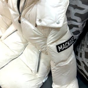 Mackage white women puffer jacket